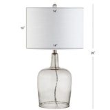 Augustine 26" Glass LED Table Lamp - JONATHAN Y