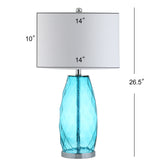 Juliette 26.5" Glass/Metal LED Table Lamp - JONATHAN Y