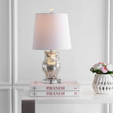 Night Owl 19" Glass/Crystal LED Table Lamp - JONATHAN Y