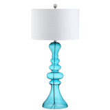 Madeline 35" Curved Glass LED Table Lamp - JONATHAN Y