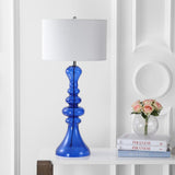 Madeline 35" Curved Glass LED Table Lamp - JONATHAN Y