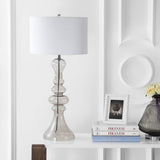 Madeline 35" Curved Glass LED Table Lamp - JONATHAN Y
