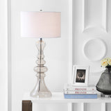 Madeline 35" Curved Glass LED Table Lamp - JONATHAN Y