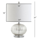 Judith 21" Mercury Glass LED Table Lamp - JONATHAN Y