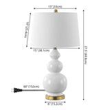Bowen 27.5" Ceramic LED Table Lamp - JONATHAN Y