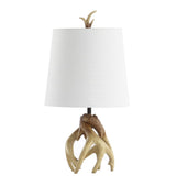 Vermont 19" Antler Resin LED Table Lamp - JONATHAN Y