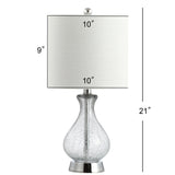 Playa 21" Metal/Bubble Glass LED Table Lamp - JONATHAN Y