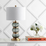 Linna 27.5" Glass/Metal Table Lamp - JONATHAN Y