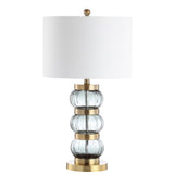 Linna 27.5" Glass/Metal Table Lamp - JONATHAN Y