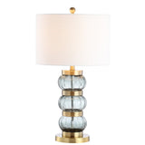Linna 27.5" Glass/Metal Table Lamp - JONATHAN Y