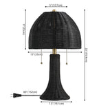 Joanie 22" Bohemian Rustic Iron LED Table Lamp