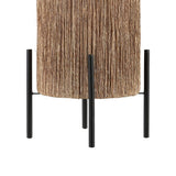 Kai 16.5" Coastal Minimalist Rattan LED Table Lamp - JONATHAN Y