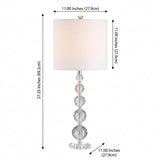 Nala 28.5" Crystal LED Table Lamp Clear/Chrome (Set of 2) – DIM