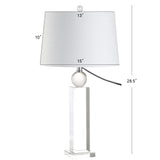 Charlotte 28.5" Crystal LED Table Lamp - JONATHAN Y