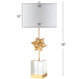 Estelle 32" LED Metal/Crystal Table Lamp - JONATHAN Y