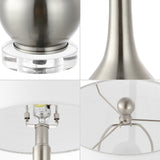 Dylan 25" Metal/Crystal Teardrop LED Table Lamp - JONATHAN Y