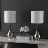 Dylan 25" Metal/Crystal Teardrop LED Table Lamp - JONATHAN Y