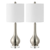 Dylan 25" Metal/Crystal Teardrop LED Table Lamp - JONATHAN Y