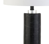 Brooks 27" Marble/Crystal LED Table Lamp - JONATHAN Y