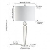 Elizabeth 28.5" Crystal LED Table Lamp Clear – DIM