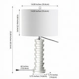 Sasha 25" Crystal LED Table Lamp Clear – DIM