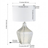 Jane 26" Glass LED Table Lamp Clear – DIM