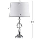 Channing 25.5" LED Crystal/Metal Table Lamp - JONATHAN Y