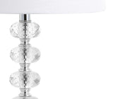 Kevin 22" Glass/Metal LED Table Lamp - JONATHAN Y