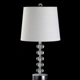 Kevin 22" Glass/Metal LED Table Lamp - JONATHAN Y