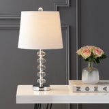 Kevin 22" Glass/Metal LED Table Lamp - JONATHAN Y