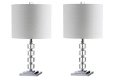 Barnard 22" LED Crystal/Metal Table Lamp - JONATHAN Y