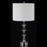 Paul 26" Crystal/Metal LED Table Lamp - JONATHAN Y