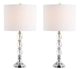Paul 26" Crystal/Metal LED Table Lamp - JONATHAN Y