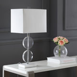 Richard 26" Crystal/Marble LED Table Lamp - JONATHAN Y