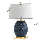 Diamond 25.5" LED Glass/Metal Table Lamp - JONATHAN Y