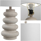 Juniper 26" Modern Minimalist Resin Stacked Ovoid LED Lamp