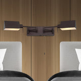 Arlo Farmhouse Industrial Single Swing Arm Plug-In or Hardwired Iron LED Wall Sconce with Pull-Chain