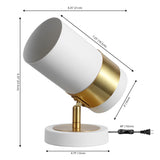 Astra 9.25" Modern Industrial Iron Adjustable Indoor LED Floor Spotlight