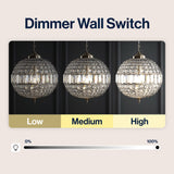 Georgina Crystal/Metal LED Pendant