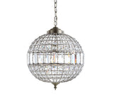 Georgina Crystal/Metal LED Pendant - JONATHAN Y