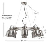 Liam 20" Metal LED Chandelier - JONATHAN Y