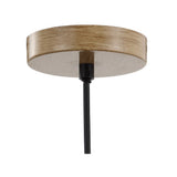 Simon 11.75" Pinecone Wood LED Pendant - JONATHAN Y