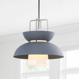 Paul 11" Farmhouse Metal LED Pendant - JONATHAN Y