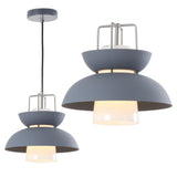 Paul 11" Farmhouse Metal LED Pendant - JONATHAN Y