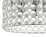 Ellen 15" Crystal/Metal LED Flush Mount - JONATHAN Y