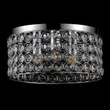Ellen 15" Crystal/Metal LED Flush Mount - JONATHAN Y