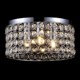 Ellen 15" Crystal/Metal LED Flush Mount - JONATHAN Y