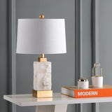 Eloise 23" Alabaster/Metal LED Table Lamp