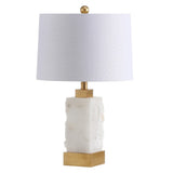 Eloise 23" Alabaster/Metal LED Table Lamp