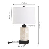 Eloise 23" Alabaster/Metal LED Table Lamp